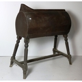 An antique wooden Saddle Horse, and a wooden Drying Horse. (2)
