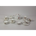 Royal Tara, Queen Anne & Royal Albert part bone china Tea Services, numerous pieces, as a collec... 