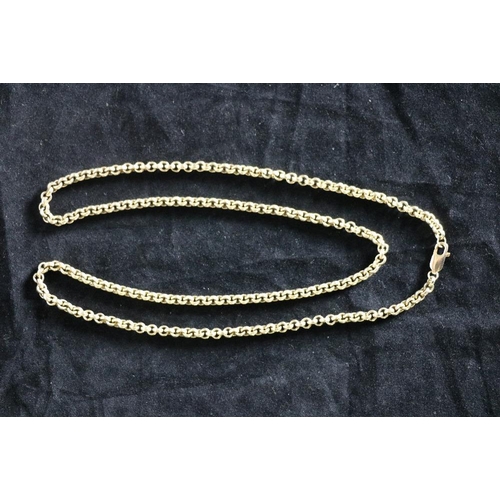155 - A fine quality 9ct gold link Chain, hall marked Dublin 1991, approx. 80cms long, 71.7 gms weight. (1... 