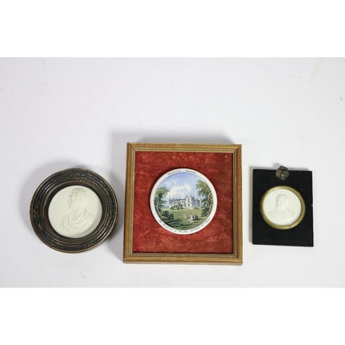 160 - Medallions: A 19th Century chalk Profile Medallion of Frederick Duke of York and Albany, inscribed, ... 