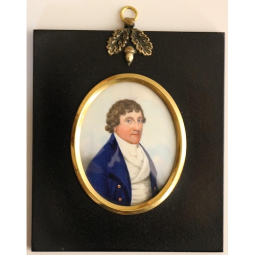 169 - Frederick Buck, Irish School, c. 1771 - 1840Miniature: A good oval half length 