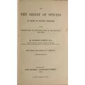 Darwin (Chas.) On the Origin of Species by Means of Natural Selection, L. 1861. Third Edn., hf. titl... 