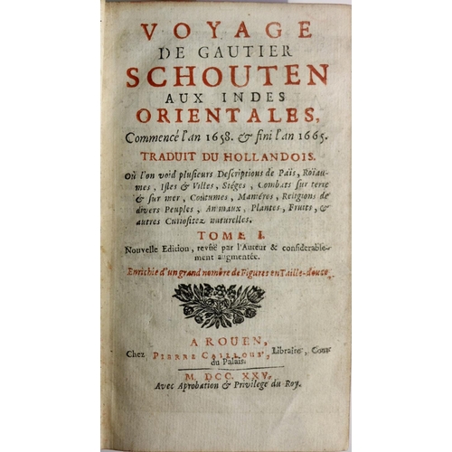 20 - Travel - Schouten (G.) Voyage de Gautier Schouten aux Indes Orientales.. 1658 & fini l'an 1665, ... 