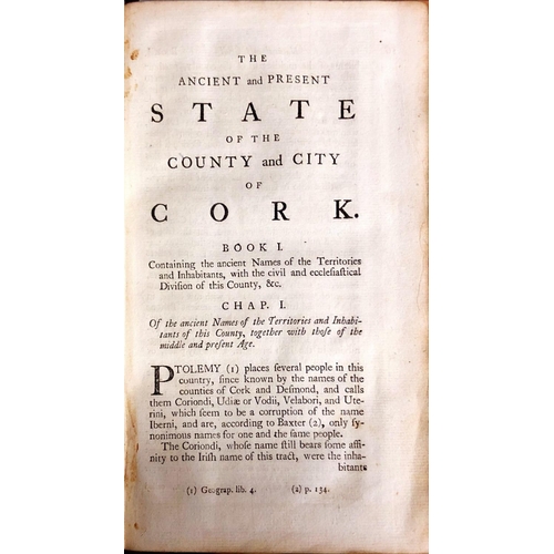 29 - Smith (Charles) The Ancient and Present State of the County and City of Cork, 2 vols. 8vo D. 1774. S... 