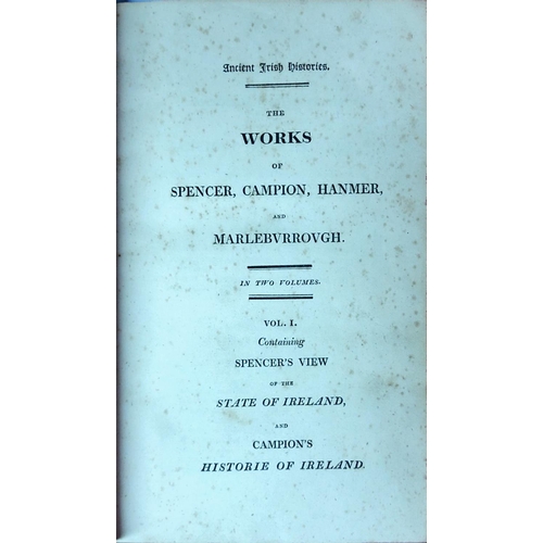 892 - Hibernia Press: Ancient Irish Histories - The Works of Spencer, Campion, Hanmer and Marleburrough, 2... 