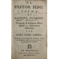[Guarino] El Pastor Fido, Poema de Baptista Guarino, Trans. by Dona Isabel Correa, sm. 8vo Amsterdam... 