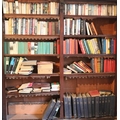 Books: The contents of open bookcase, mostly hunting and racing interest, some maps, some modern lit... 
