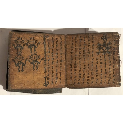 392 - A large 17th Century Coptic Manuscript, consisting of 20, 4to leaves (40pp) in concertina form, and ... 