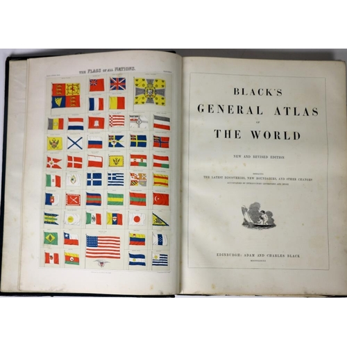 717 - Atlas: Black (Adam & Chas) General Atlas of The World, lg. atlas folio Edinburgh 1882. New &... 