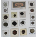 A varied collection of 18th & 19th Century Irish and British Tokens and Coins, including half penny ... 