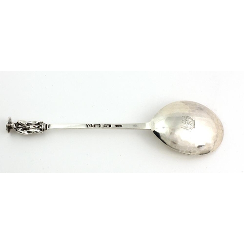 72 - A rare early George III English silver Apostle Spoon, with seal top of bird with wings out stretched... 