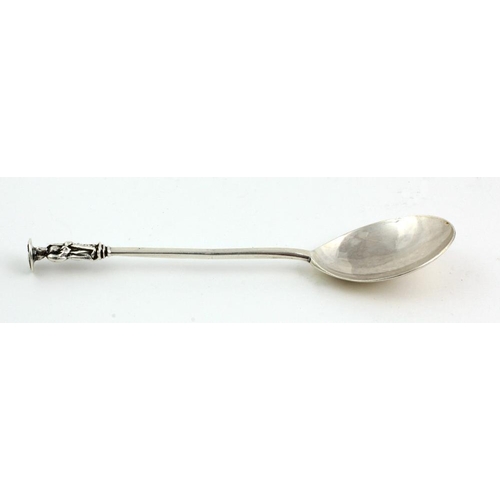 72 - A rare early George III English silver Apostle Spoon, with seal top of bird with wings out stretched... 