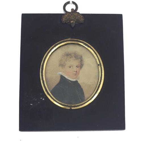 86 - Miss Stevens, 19th Century English SchoolMiniature: 