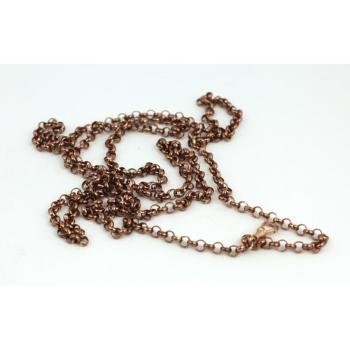 99 - A large red gold Belcher Chain, 60