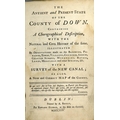 [Smith (C.) & Harris (W.)]eds. The Ancient and Present State of the County of Down, 8vo D. 1744. Fir... 