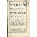 Medical: Dionis (Mr.) A Course of Chirurgical Operations, Demonstrated in the Royal Gardens at Paris... 