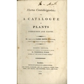 Donn (James) Hortus Cantabrigiensis; or A Catalogue of Plants Indigenous and Exotic, 8vo L. 1815, or... 