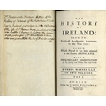 Warner (Ferdinando) The History of Ireland, from the Earliest Authentic Accounts, to the Year 1171..... 