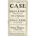 Molyneux (William) The Case of Ireland's Being Bound by Acts of Parliament in England Stated, 12mo, ... 