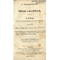 Connellan (Owen) A Dissertation on Irish Grammar Comprising a Critique on the latest Grammar of that... 
