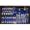 An important large 20th Century German silver flatware Table Service, with the mark of Gebr. Friedla... 