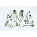Silver: Mixed Collection, including an Irish silver Butter Knife, large Irish silver Dinner Forks, v... 