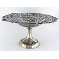 A large attractive pierced English silver Tazza Table Centre, Birmingham c. 1904, approx. 23 ozs, 30... 