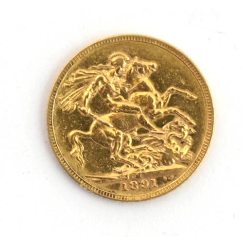 82 - A Victorian gold Jubilee Half-Sovereign for 1891. (1)