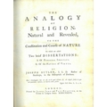 Butler (Joseph) The Analogy of Religion Natural and Revealed, to the Constitution and Course of Natu... 