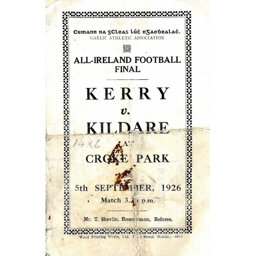 619 - Kerry V. Kildare, 1926G.A.A.: Football 1926, All-Ireland Football Final, Kerry V. Kildare at Croke P... 