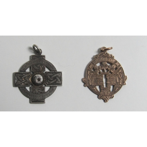 652 - Medal: G.A.A. Dublin: Parnell G.A.A., a silver Celtic cross design Medal with pierced centre, the ob... 