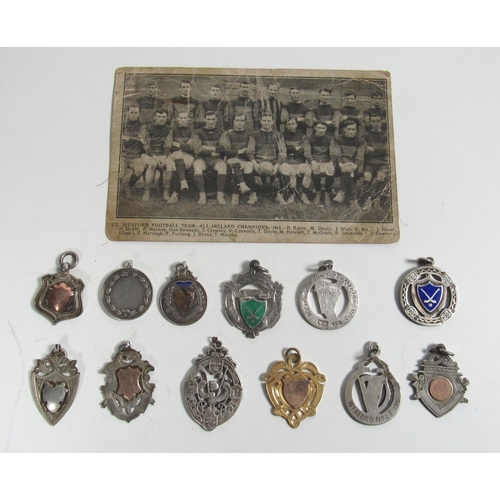 656 - Medals: G.A.A. (Co. Wexford), Hurling, Football & Athletics 1913 - 1933, collection of twelve Sporti... 