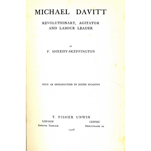 75 - [Davitt (Michael)] Sheehy - Skeffington (F.) Michael Davitt Revolutionary, Agitator, and Labour Lead... 