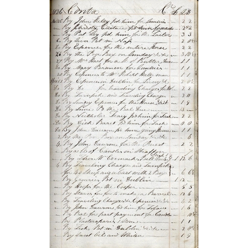 662 - County Kildare Farm Accounts, 1824 - 1827Co. Kildare: An Account Book with m/ss entries dating from ... 