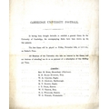 Early Printed RulesFootball: n.d. c. 1870? [Establishment] Cambridge University Football, A 4pp. pri... 