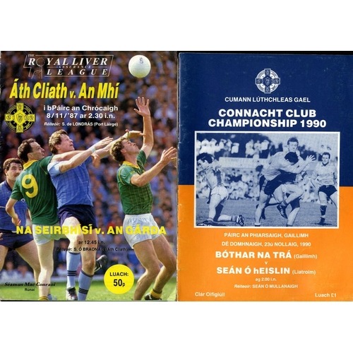 727 - G.A.A.: All-Ireland's, Leinster Finals, National League [1980's & 1990's], a collection of approx. 3... 