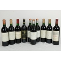 Ten assorted bottles of Bordeaux Red; a 1988 Bahans Haut Brion, 2 bottles; a 1989 Bahans Haut Brion,... 