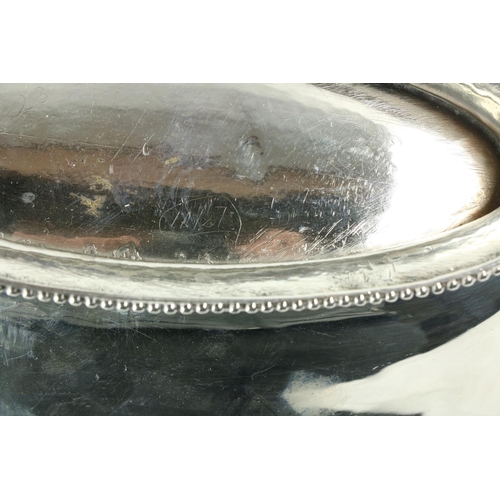 190 - A good English George III bright cut silver Fruit Basket, with swing handle and oval base, by Hester... 