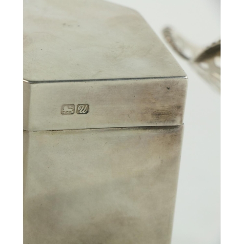 194 - A small cylindrical gadroon moulded silver Tea Caddy, Birmingham 1897, 65 grams, together with anoth... 