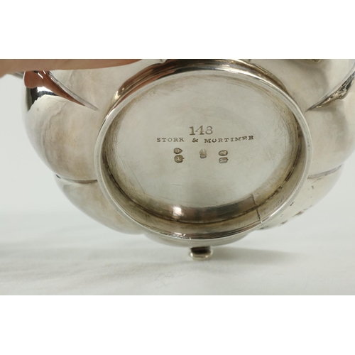213 - A fine quality and attractive William IV English silver three piece Tea Service, by Paul Storr, Lond... 
