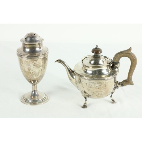 214 - A silver vase shaped Castor Sugar Shaker, London 1904 by W. Comyns & Sons, 6