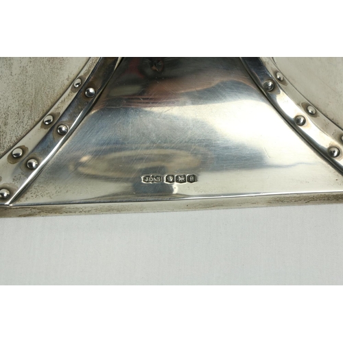 224 - A pair of Arts & Crafts silver Candlesticks, by James Dixon & Sons, Sheffield 1898, each wit... 