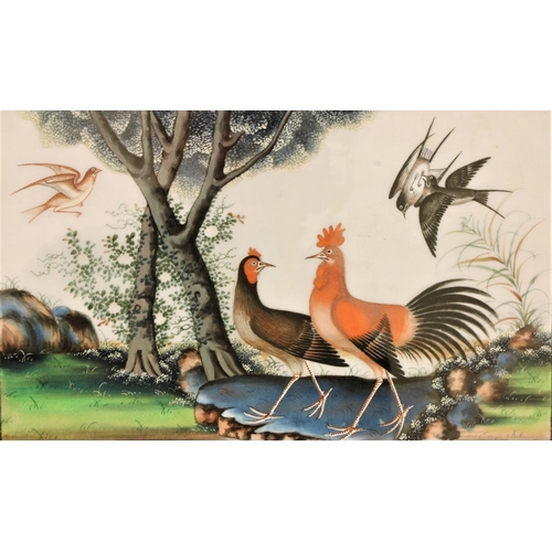 74 - An attractive and colourful pair of 19th Century Chinese Paintings, on rice paper 