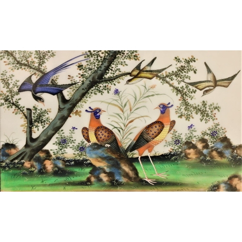 74 - An attractive and colourful pair of 19th Century Chinese Paintings, on rice paper 