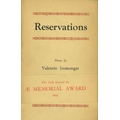 All Signed Presentation Copies  Iremonger (Valentin) Reservations, 8vo D. (Envoy) 1950 First Edn., S... 