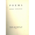 O'Sullivan (Seumas) Poems, 8vo D. (Maunsel) 1912. First Edn., port. frontis. Signed Copy, uncut, blu... 