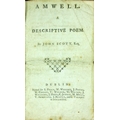 Scarce Dublin Printing  Scott (John) Amwell. A Descriptive Poem, Sm. 8vo D. 1776. Engd. frontis laid... 