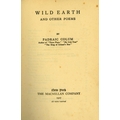 Signed Copy with Manuscript Verse  Colum (Padraic).  Wild Earth and Other Poems.  N.Y.  1927, Revise... 