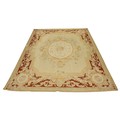 An attractive Aubusson style petti-point Tapestry Carpet or Wall Hanging, with centre floral oval me... 