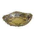 An attractive pierced and embossed oval silver  Bon Bon Dish, decorated with lion masks, and floral ... 